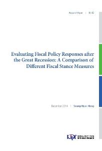 14-12 Evaluating Fiscal Policy Responses after the Great Recession A Comparison of Different Fiscal Stance Measures